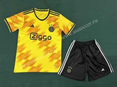 2023-24Ajax  Away Yellow Soccer Uniform-8975