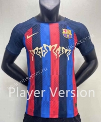 Player Version 2023-24 sign jointly Barcelona  Red&Blue Thailand Soccer Jersey AAA-6886
