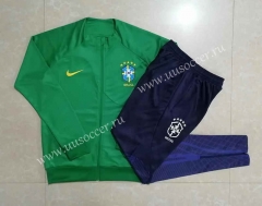2023-24 Brazil Green Soccer Jacket Uniform-815