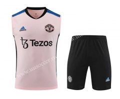 2023-24 Manchester United  Pink Soccer Vest-418