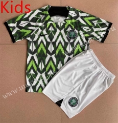 2023-24  concept version Nigeria Green Soccer  kids Uniform-AY