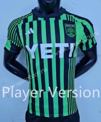 Player version 23-24 Austin FC Home Black& Green Thailand Soccer Jersey AAA