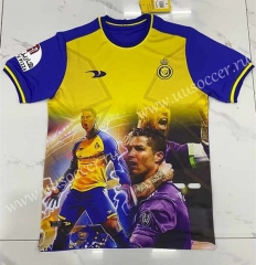 2023-24  special edition Al Nassr  Yellow Thailand Soccer Jersey-4927