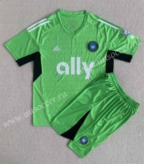 2023-24 Charlotte goalkeeper Green Soccer Uniform-AY