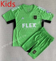 2023-24  Los Angeles FC Goalkeeper Green kids Soccer Uniform-AY