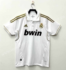11-12 Retro Version   Real Madrid Home White Thailand Soccer Jersey AAA-811