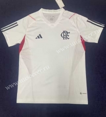 2023-24 CR Flamengo White  Thailand  Soccer Training Jersey -2390
