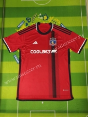 2023-24   Colo-Colo Away Red Thailand Soccer Jersey