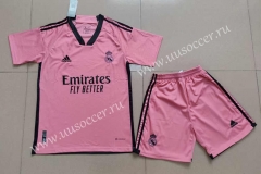 2023-24 Real Madrid Away Pink Soccer Uniform-718