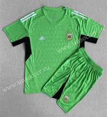 2023-24 Argentina Goalkeeper Green Soccer Uniform-AY