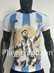 Player version 2023-24   Argentina Blue&White Thailand Soccer Jersey AAA-518