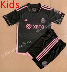 2023-24 Inter Miami CF Away Black kids Soccer Uniform-AY