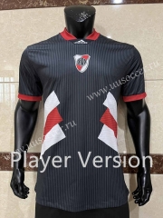 Player version 23-24 CA River Plate Black Thailand Soccer Jersey AAA-CS