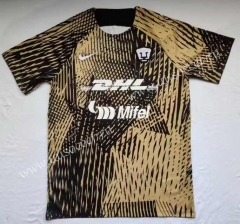2023-24  Pumas UNAM Yellow & Black Thailand Soccer Training Jersey-512