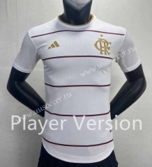 Player Version 2023-24  Flamengo Away White Thailand Soccer Jersey AAA-888