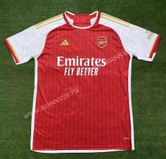 (s-4xl)Correct Version 2023-24  Arsenal Home Red Thailand Soccer Jersey AAA-416