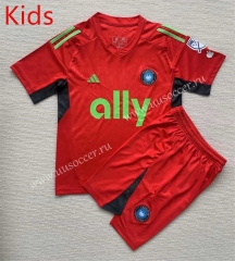 2023-24 Charlotte goalkeeper Red kids Soccer Uniform-AY