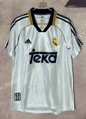 98-00 Retro Version   Real Madrid  Home White  Thailand Soccer Jersey AAA-6590