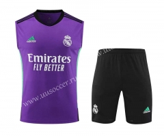 2023-24 Real Madrid Purple Soccer Vest-418