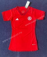 2023-24 Brazil SC Internacional Home Red Female Thailand Soccer Jersey-4952
