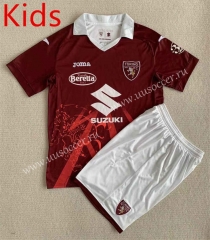 2023-24 Torino Red kids Soccer Uniform-AY