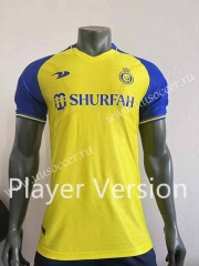 Player Version 2023-24 Al Nassr  Home Yellow Thailand Soccer Jersey-518