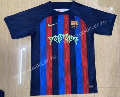2023-24 Special Edition Barcelona Blue&Red Thailand Soccer Jersey AAA（Green）