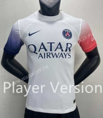 Player version   2023-24 Paris SG  Away White Thailand Soccer jersey AAA-888