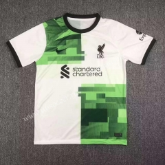 2023-24 Liverpool Away Green&White Thailand Soccer Jersey AAA-417