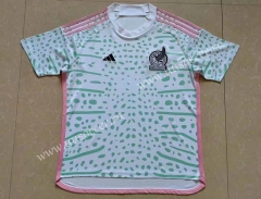 （s-4xl）2023-24  Mexico Away White& Green Thailand Soccer Training Jersey AAA-818