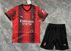 2022-23  AC Milan  3rd Away Red  Soccer Uniform-GB