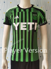 Player version 23-24 Austin FC Home Black& Green Thailand Soccer Jersey AAA