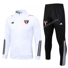 2023-24 Sao Paulo White  Thailand Soccer Jacket Uniform -815