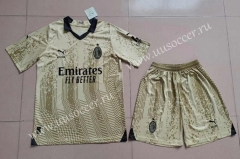 2023-24 AC Milan Goalkeeper Muddy yellow  Soccer Uniform-718