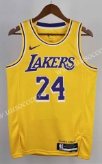 2023 NBA Lakers Yellow #24 Jersey-311