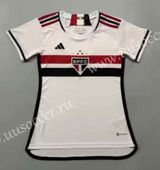 2023-24 Sao Paulo Futebol Home White Thailand Women Soccer Jersey AAA-908