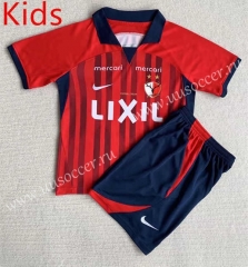 2023-24 Kashima Antlers Home Red kids Soccer Uniform-AY