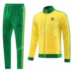2023-24 Adida s Yellow&Green Jacket Uniform-LH