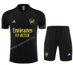 2023-24 Arsenal Black   Thailand Soccer Uniform-4627