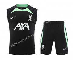 2023-24  Liverpool Black Thailand Soccer Vest Uniform-418