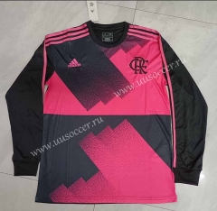 2023-24 Flamengo Goalkeeper Black&Pink LS Thailand Soccer Jersey AAA-817