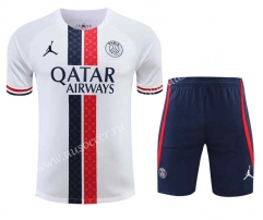 2023-24 Paris SG White Thailand Soccer  Uniform-418