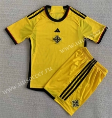 2023-24 Northern Ireland Away Yellow  Soccer Uniform-AY
