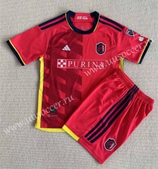 2023-24 St. Louis Home Red  Soccer Uniform-AY