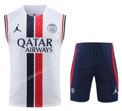 2023-24 Paris SG  White  Thailand Soccer Vest Uniform-418