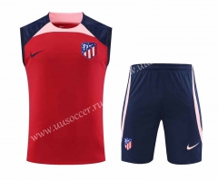 2023-24 Atlético Madrid  Red Thailand Soccer Uniform-418