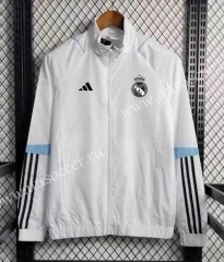 2023-24 Real Madrid White Wind Coat With Hat-GDP