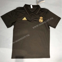 2023-24 Real Madrid Black Thailand Soccer Polo Shirt-2044
