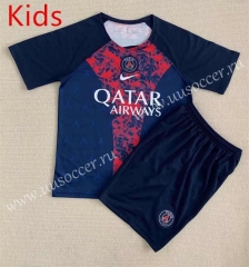2023-24  Paris SG Royal Blue kids Soccer Uniform-AY