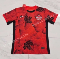 2023-24 Canada  Home Red Thailand Soccer Jersey-8381